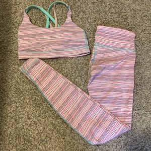 Lululemon sports bra and leggings set